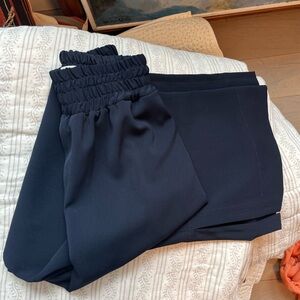 Navy nomia trousers. Size s